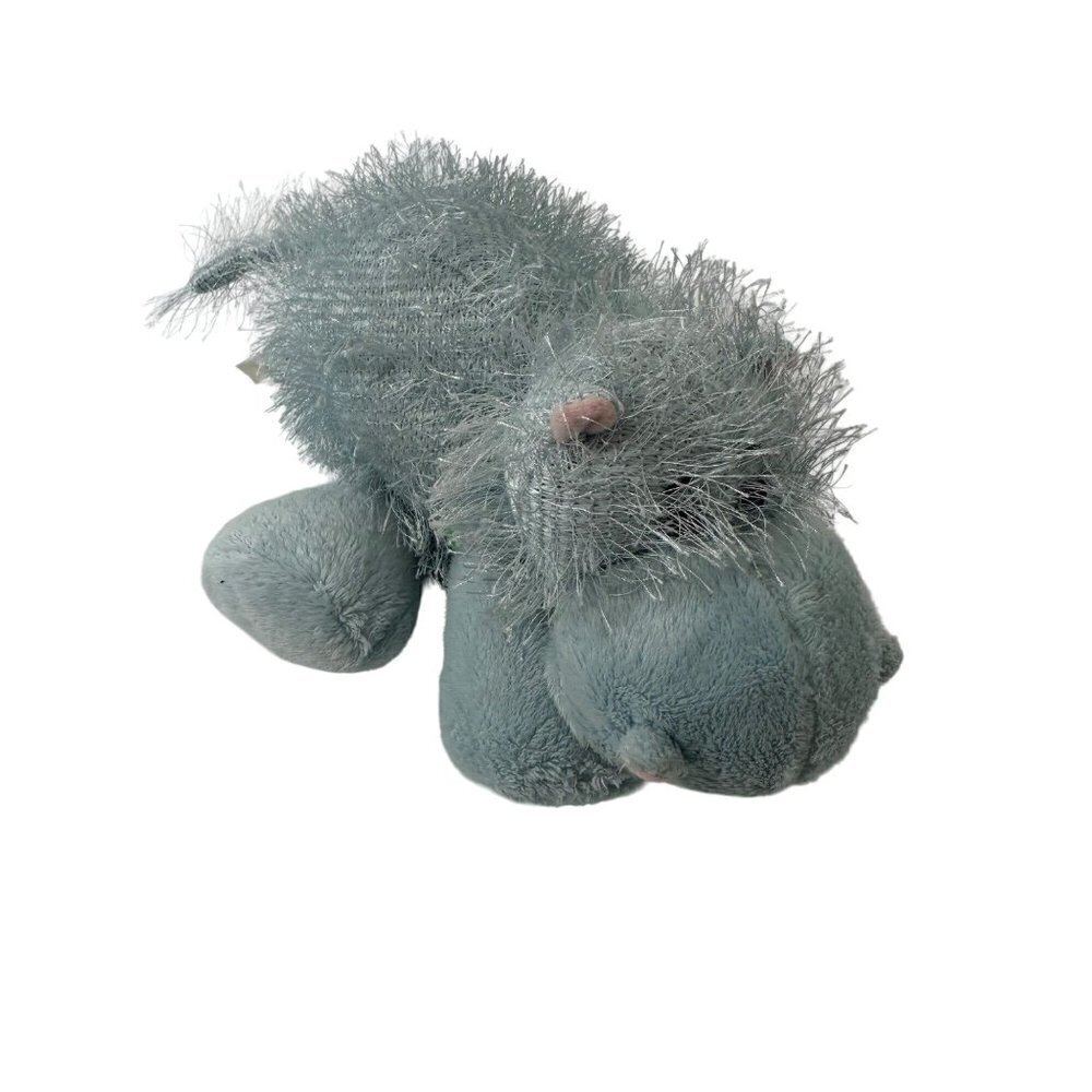 * GANZ Webkinz Fuzzy HIPPO Hairy small Blue